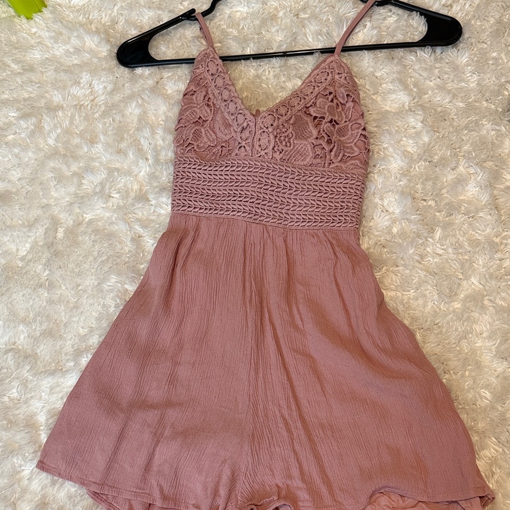 Francesca's Collections Pink Backless Dress